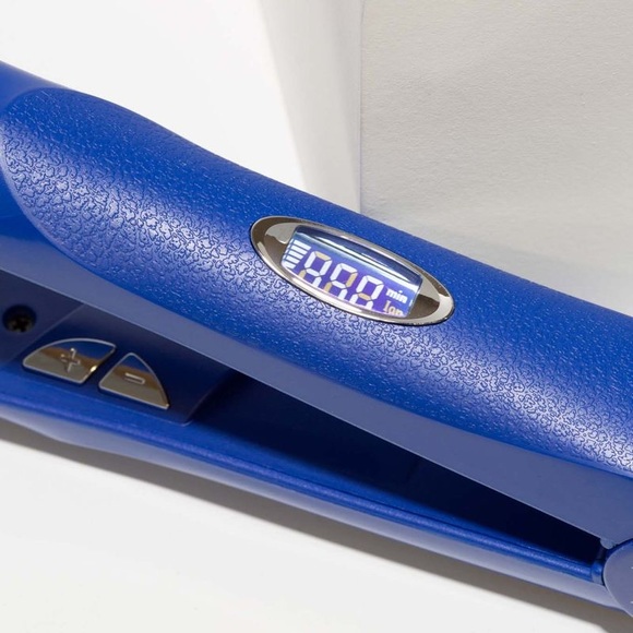🎀PYT BLUE ZERO FRIZZ DIGITAL STYLER STRAIGHTENER - Picture 4 of 11